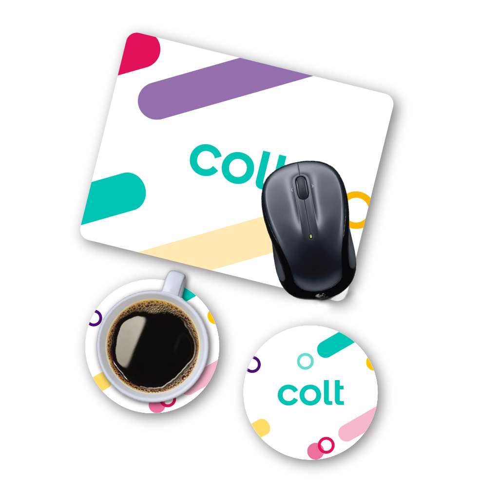 Rectangular coaster set