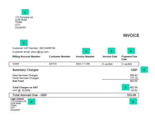 Default Invoice Page 1